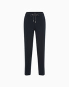 Olsen Crop Trousers in Navy front detail