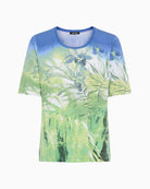Olsen Hannah T-Shirt blue green print detail