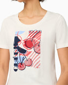 Olsen Mon Chérie T-Shirt cherry print detail