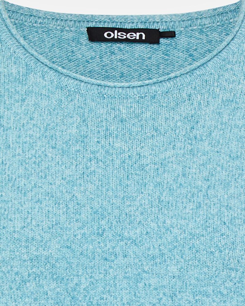 Close-up of Olsen ‘Henny’ fit sweater with soft sustainable fabric