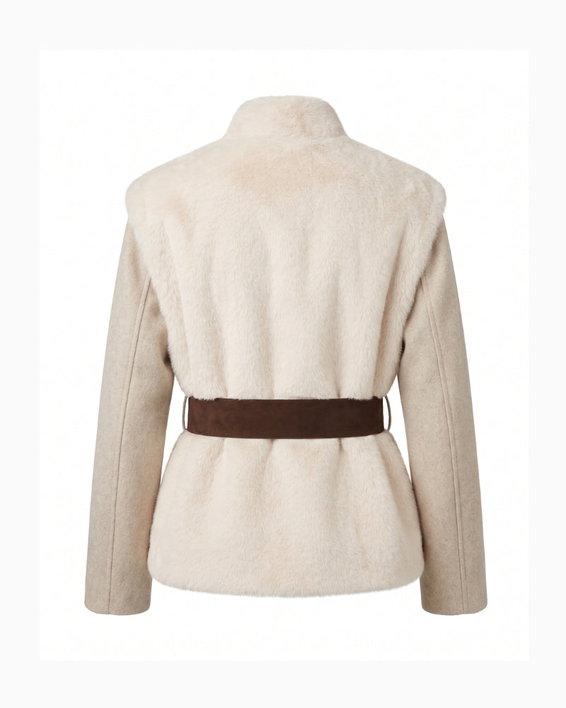 Orfeo Paris Louliana Jacket in ecru back view