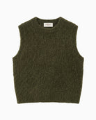 Orfeo Paris Mirta Vest in khaki front view