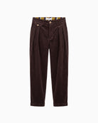 Orfeo Paris Nora Trousers in brown corduroy front view