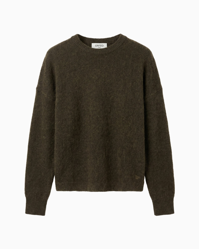 Orfeo Paris Rania Jumper in khaki front view