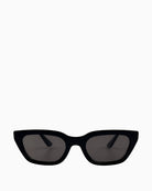 Otra Nove black cat eye sunglasses with sculpted frame and smoke lenses