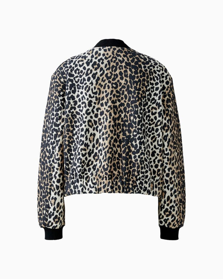 Back view of Oui blouson showing elasticated back waistband and smooth front hem