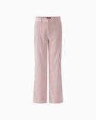 Front view of slim fit Oui cordhose pants with mid-rise waist