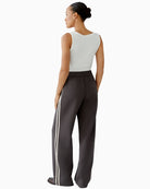 Back view of slip-on pants with patch pocket