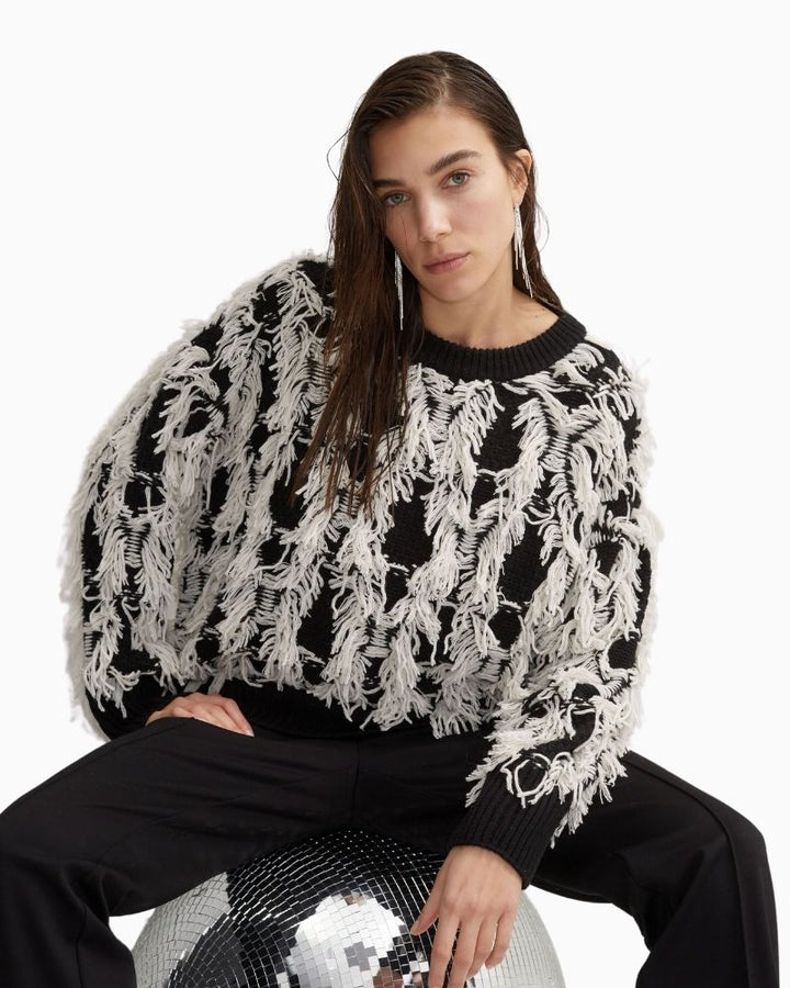 Oui - Fringe Jumper 