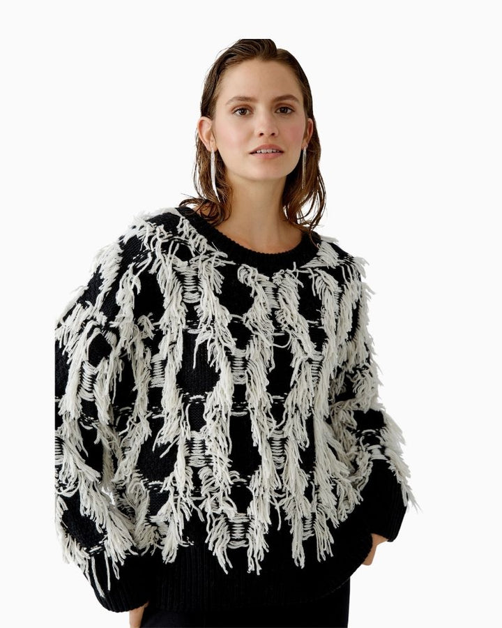 Oui - Fringe Jumper 