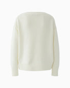 Oui Gardenia sequin pullover back view white background – Áines Boutique