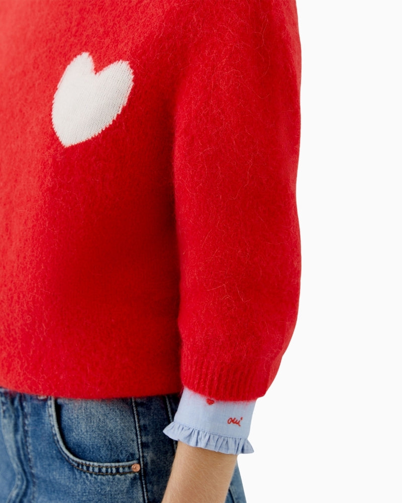 Oui seamless alpaca blend knit texture detail – Áines Boutique