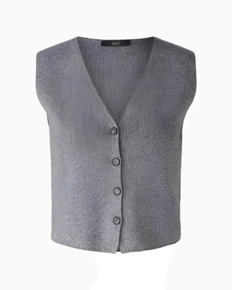 Oui - Knit Waistcoat 