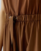 Oui maxi dress elastic waist drawstring detail – Áines Boutique