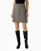 Oui cotton blend mini skirt in classic straight cut