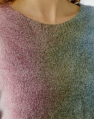 Oui pullover jumper multi colour close-up knit texture detail – Áines Boutique