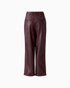 Back view of Oui bramble berry trousers with decorative welt pocket