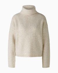 Oui - Poloneck Jumper With Rhinestone