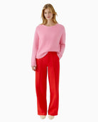 Oui jumper styled with dark jeans for a soft casual look