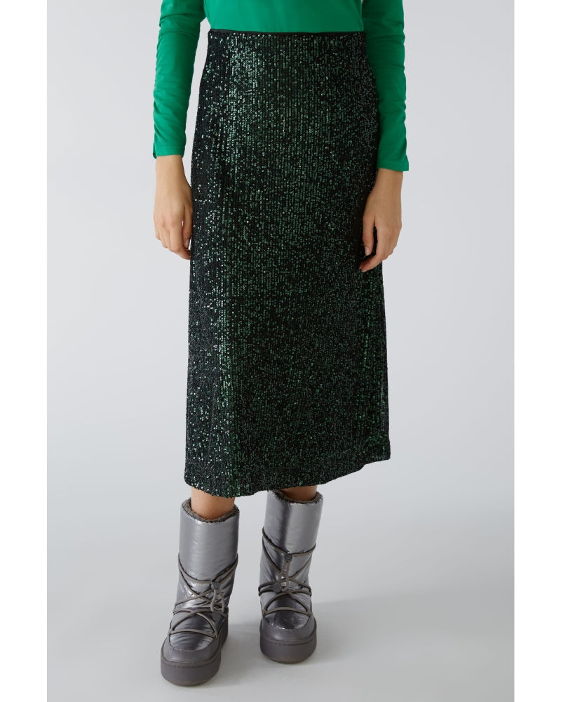 Oui - SEQUIN MIDI SKIRT