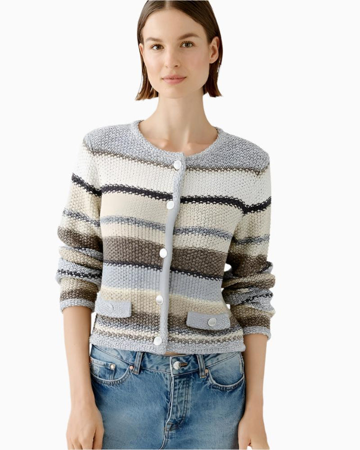 Oui -  Stripe Cardi 