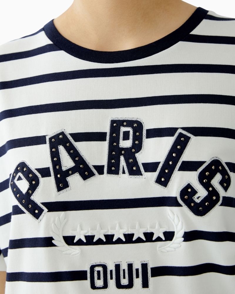 Oui - Stripe T Shirt 