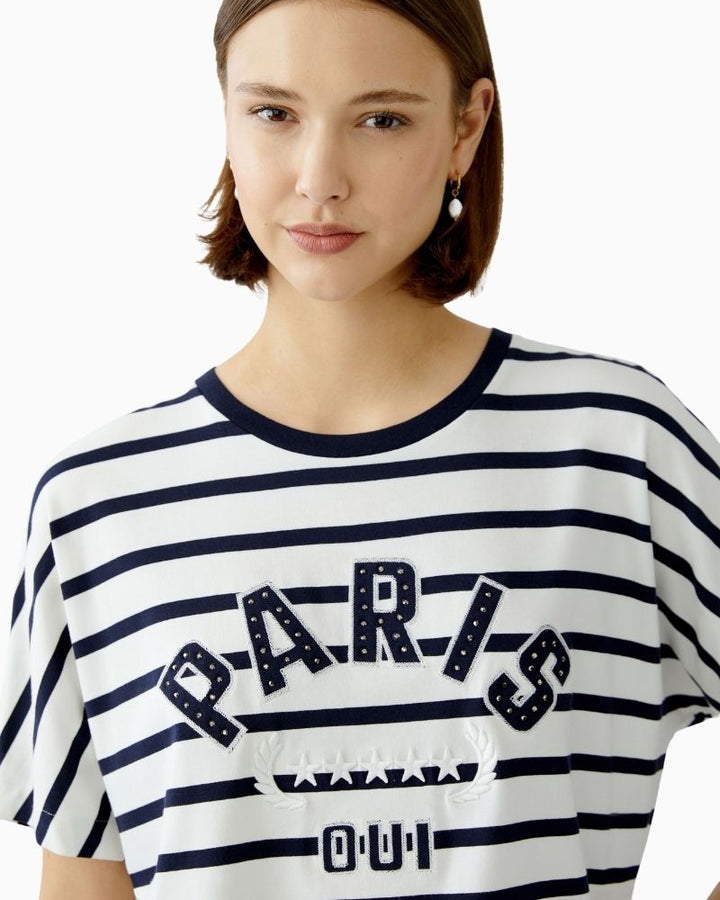 Oui - Stripe T Shirt 