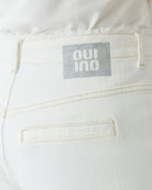 Oui The Relaxed white jeans, back waist detail – Áines Boutique