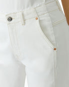 Oui The Relaxed white jeans, pocket detail – Áines Boutique