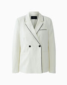 Oui Blazer in Off White front view