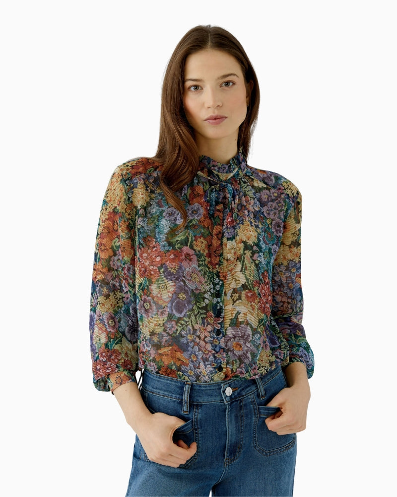 Oui Blouse in Multi front view