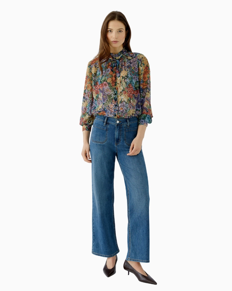 Oui Blouse in Multi styled view