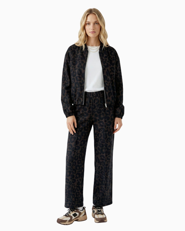 Oui Bomber Jacket in Leopard