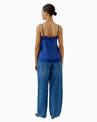 Oui Cami Top in Blue back view