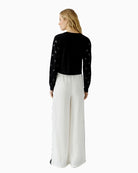 Oui Cardigan in black back view