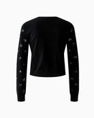Oui Cardigan in black back detail