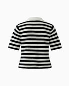 Oui Cardigan in white and black back view