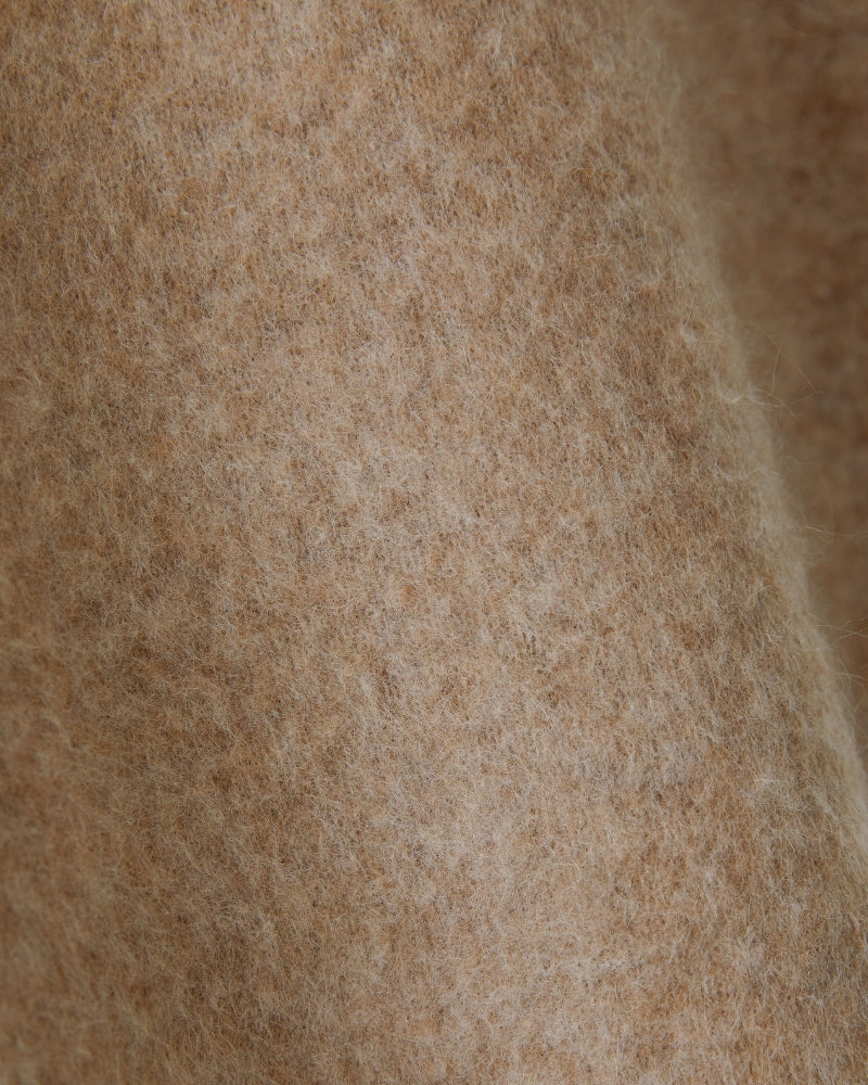 Oui Cashmere Pullover in Beige knit detail