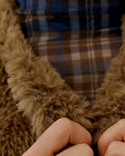 Oui Faux Fur Gilet in Tan interior details