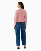 Oui Ilaya Cardigan in rose back view