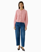 Oui Ilaya Cardigan in rose styled view
