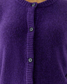 Oui Ilaya Knit Jacket in Violet button detail