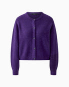 Oui Ilaya Knit Jacket in Violet fabric detail