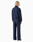 Oui Jacket in Navy back view