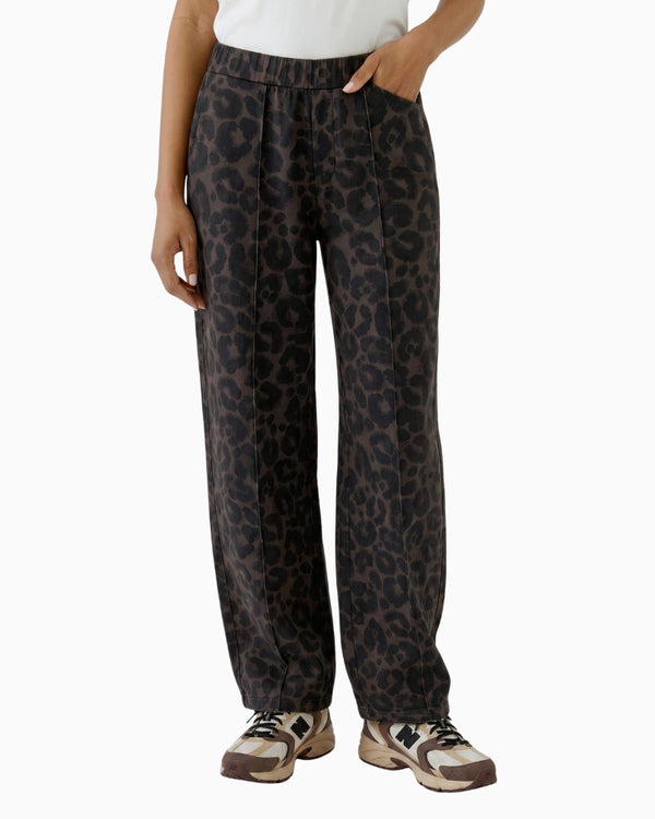 Oui Jogger in Leopard