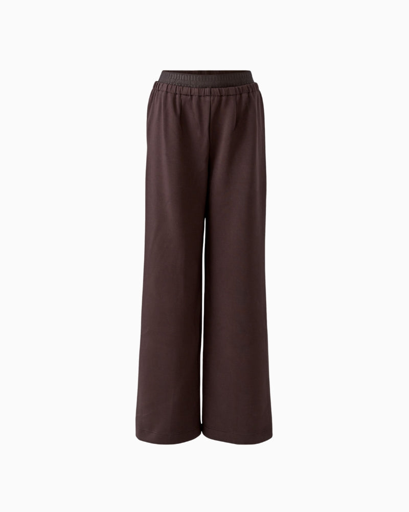 Oui Jogger in brown front view