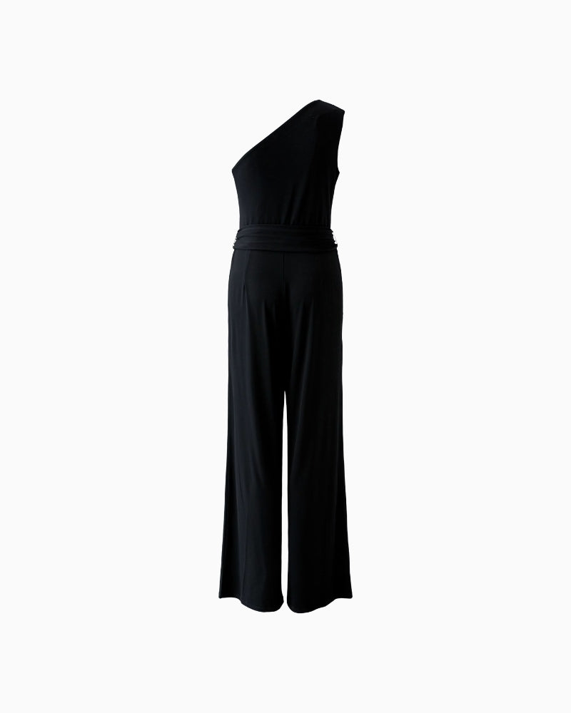 Oui Jumpsuit in black back view