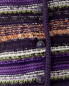 Oui Knit Jacket Cardigan in Violet button detail