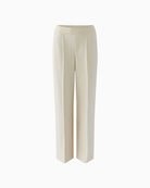 Oui Lacy Trousers in Offwhite fabric detail
