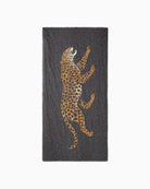 Oui Leopard Print Scarf in Brown Multi front view